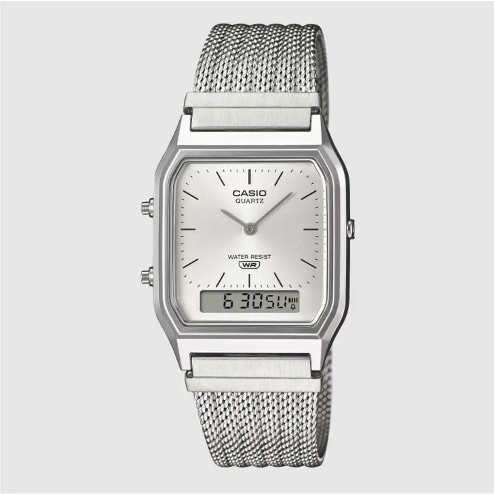 Casio AQ230EM-7A Watch Silver Watch