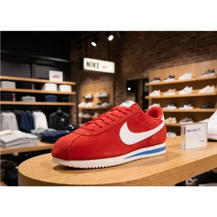 Cortez Light Crimson Photo Blue White Womens IB1857-600 Sneakers SZ8-8.5 by Nike