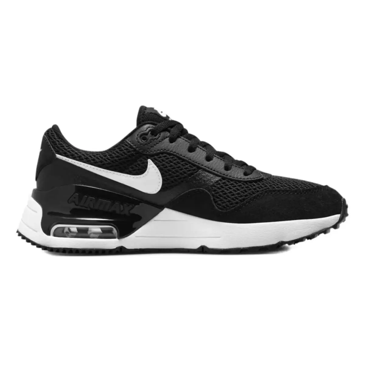 GS  Air Max Systm Shoes Boys Black Wolf Grey Running DQ0284-001 by Nike