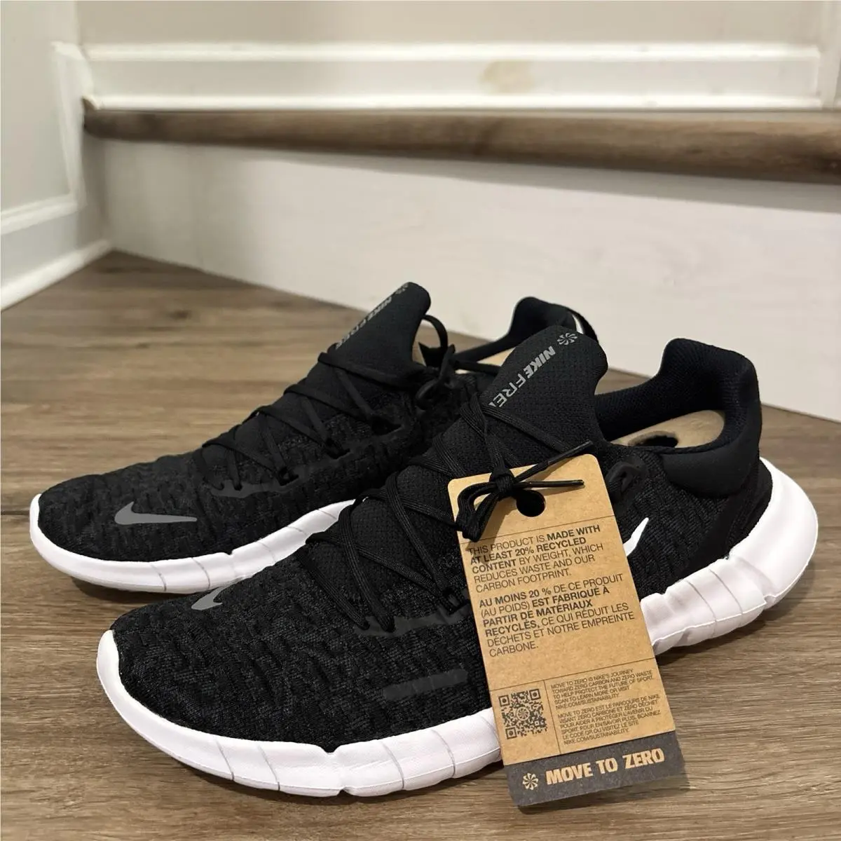 Nike Free Run 5.0 Next Nature Running Shoes Black/white CZ1884-001