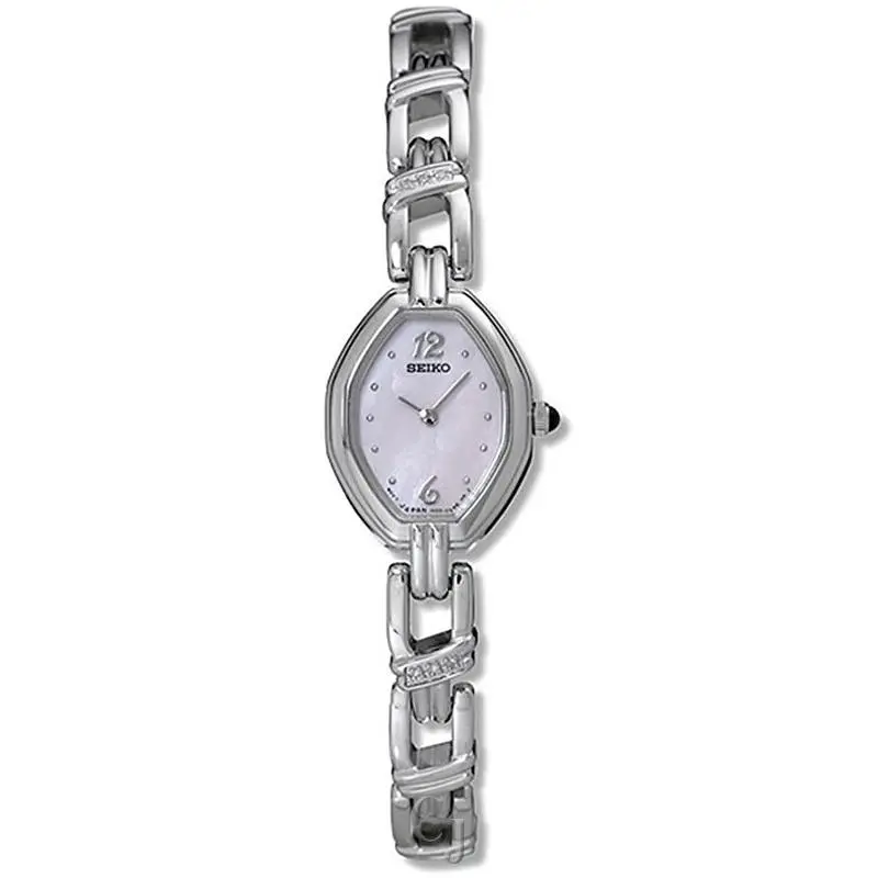 Mother-of-pearl Dial Diamond Accent Quartz Women’s Watch SUJD25 by Seiko