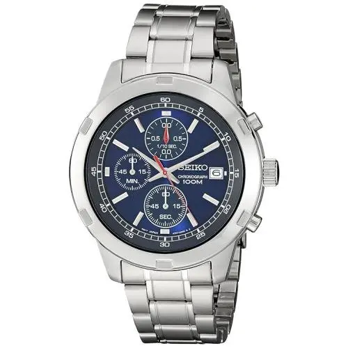 Chronograph Blue Dial Men`s Watch SKS419 by Seiko