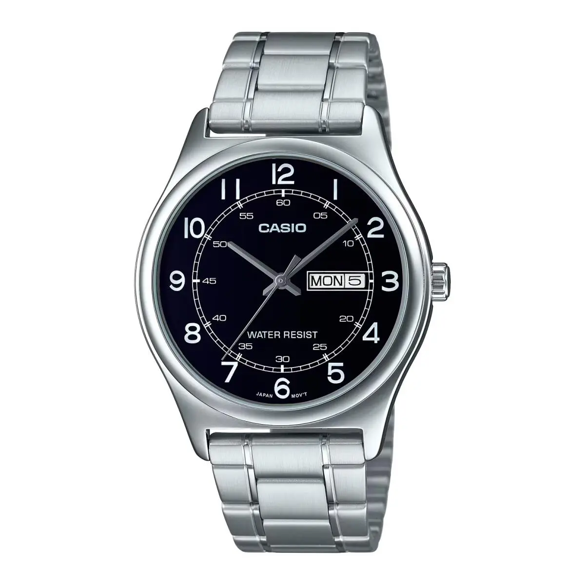 Casio Men’s Black Dial Day Date Analog Watch - MTP-V006D-1B2UDF