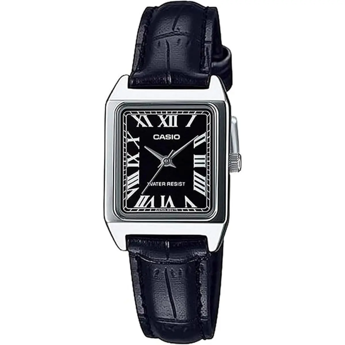 Women`s Black Analog Watch with Black Dial - LTP-V007L-1BUDF by Casio
