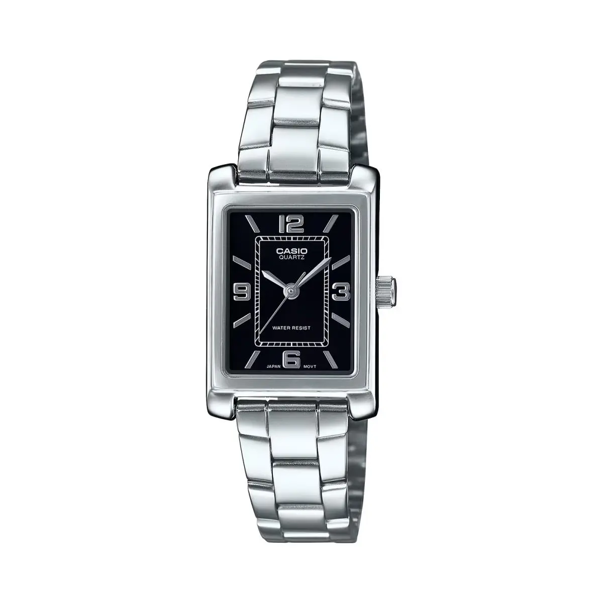 Casio Women’s Black Analog Stainless Steel Bracelet - LTP-1234DD-1ADF