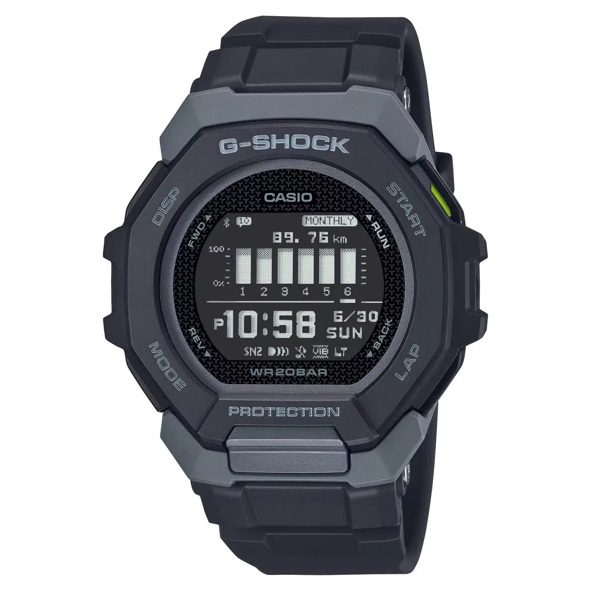 Casio G-shock GBD-300-1 G-squad Bluetooth Black Digital Watch