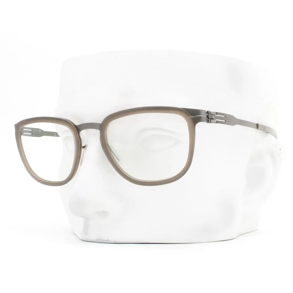 Ic Berlin Kathi B. Eyeglasses Glasses Matte Washed Walnut Brown Graphite W/case