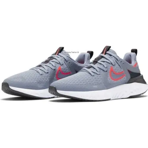 Nike shoes - Nike Legend React - Legend React - AT1368 402 - Obsidian Mist/ Laser Crimson (UPC: 193657793439) 3