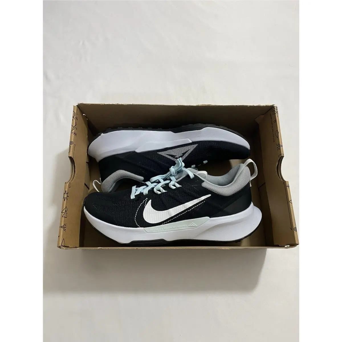 Women’s Size 9.5 Black White Nike Juniper Trail 2 NN Trail Running Shoes
