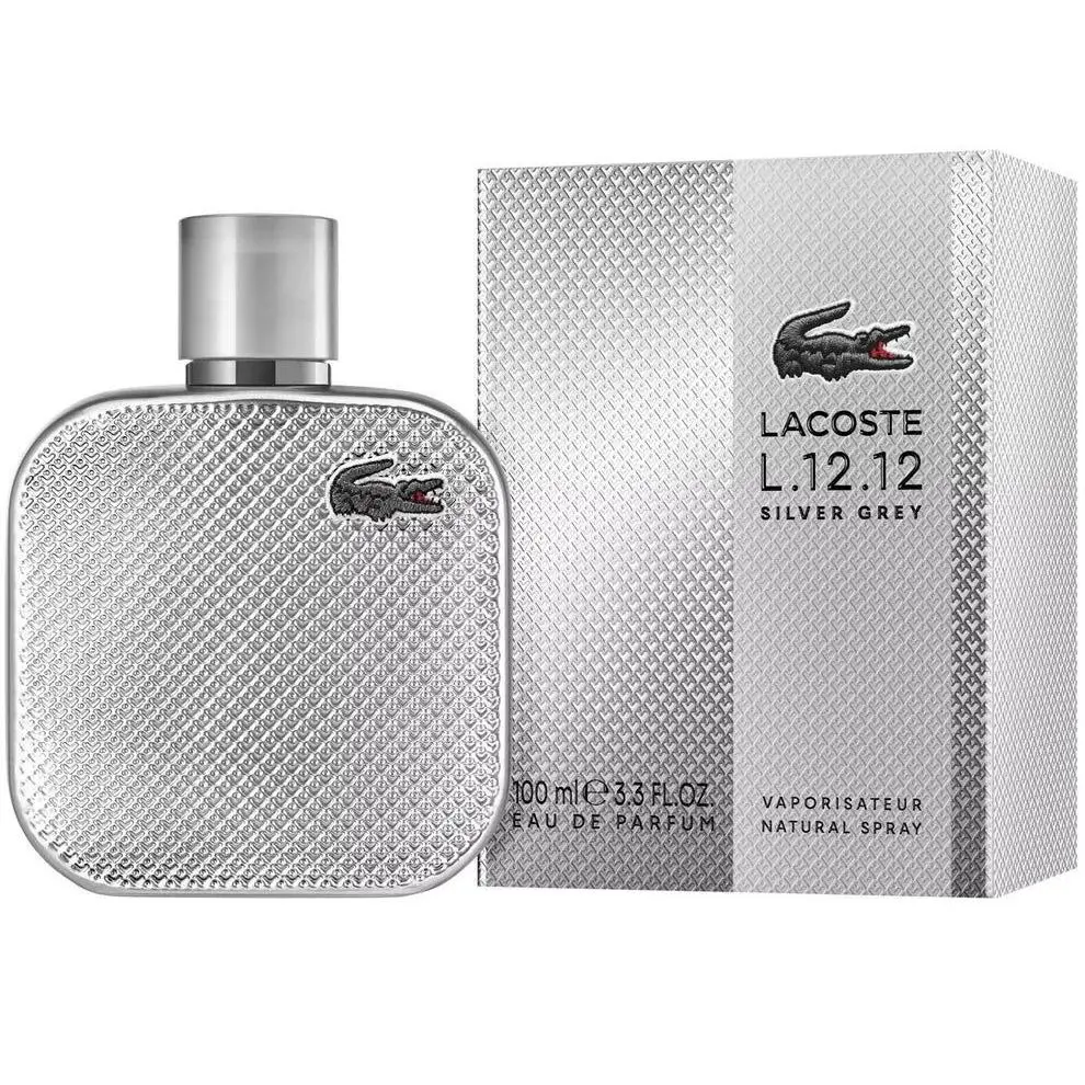 L.12.12 Silver Grey 3.3oz 2025 Eau De Parfum Spray Men by Lacoste