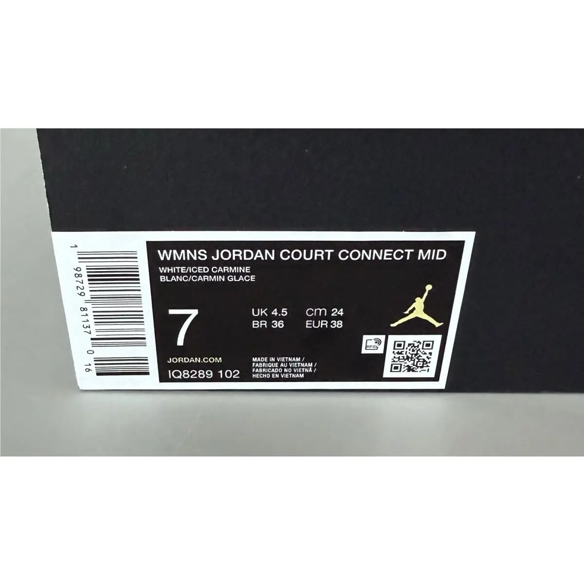Nike shoes - Air Jordan Court - Air Court - IQ8289-102 - White Pink Iced Carmine (UPC: 0198729811370) 9