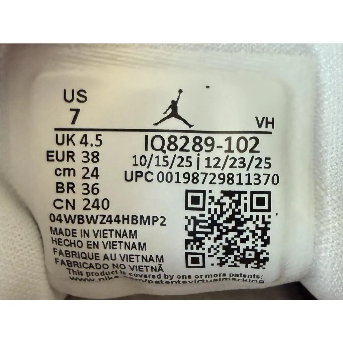Nike shoes - Air Jordan Court - Air Court - IQ8289-102 - White Pink Iced Carmine (UPC: 0198729811370) 6