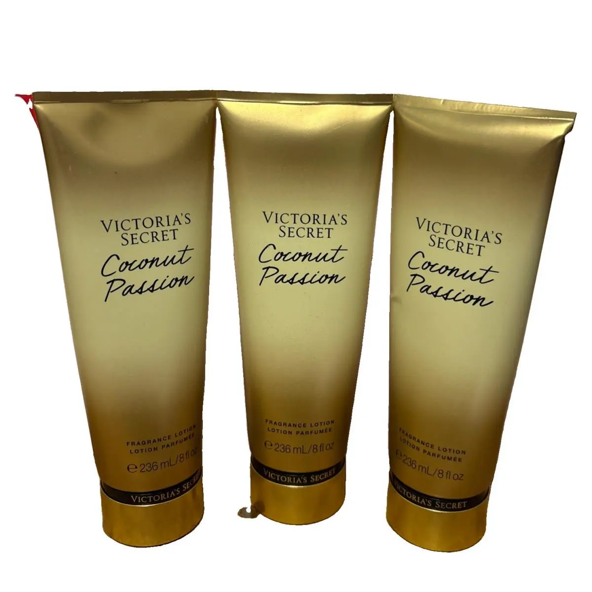 3 Victoria’s Secret Coconut Passion Fragrance Body Lotion 8 Oz-sealed-new