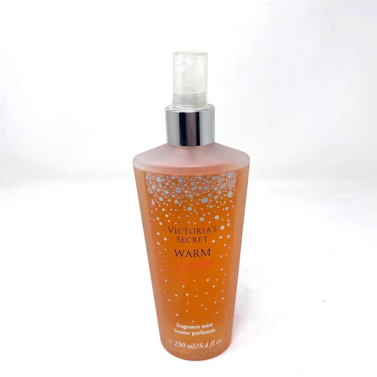 Victoria`s Secret Warm Ginger Holiday Edition Fragrance Mist Spray Bottle 8.4 Oz