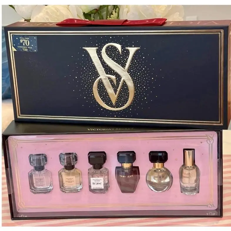 Victoria Secret Perfume Gift Set - Fragrance Discovery Set of 6 Bombshell Tease