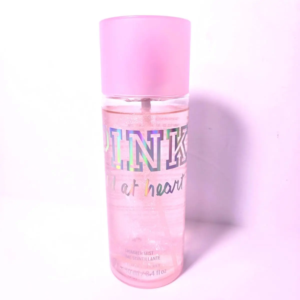 Victoria`s Secret Pink Wild AT Heart Shimmer Body Mist Spray Large 8.4 OZ