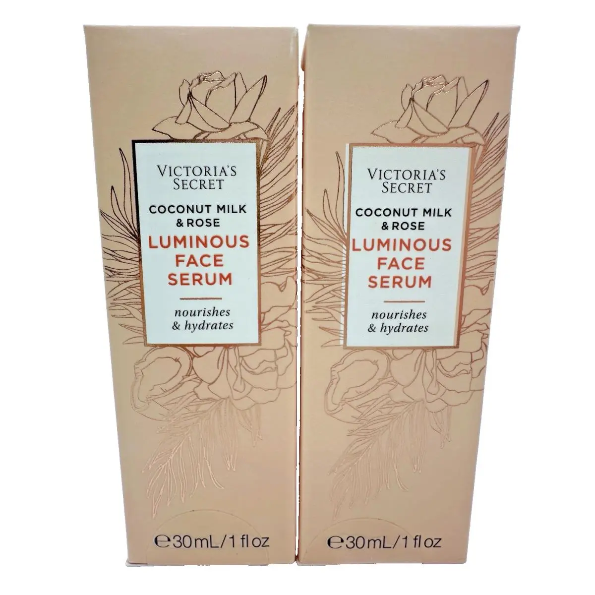 Victoria`s Secret Coconut Milk Rose Luminous Face Serum 1 Oz x2 by Victoria's Secret