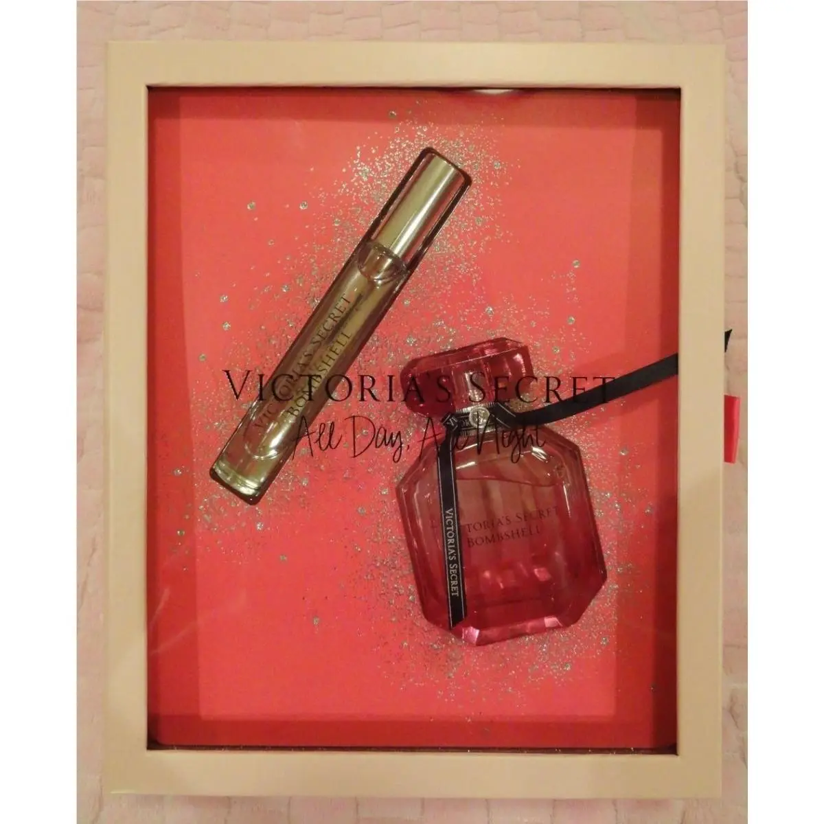 Victoria`s Secret Bombshell Eau DE Parfum Spray Set 0.23 Fl.oz Travel 1.7 Fl. OZ
