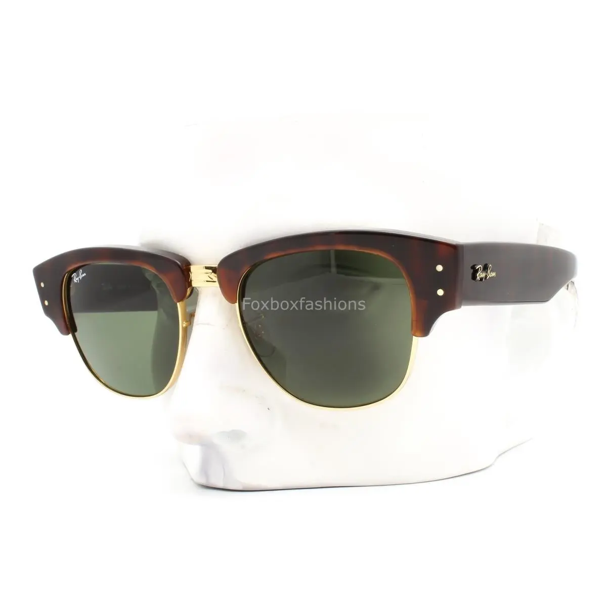 Ray-ban Mega Clubmaster Sunglasses RB0316-S 990/31 Tortoise Brown 50mm with Case