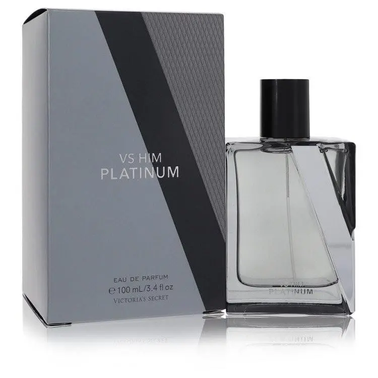 Vs Him Platinum by Victoria`s Secret Edp Spray 3.4 oz 100 ml For Men Woody Scent by Victoria's Secret