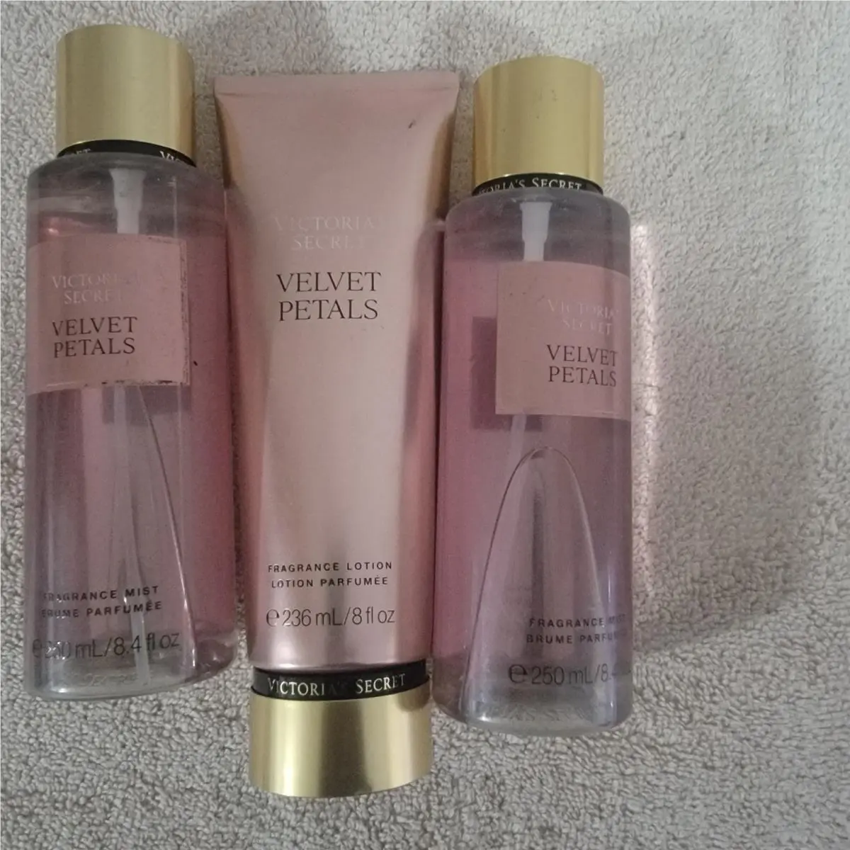 Victoria`s Secret Velvet Petals Body Mist and Lotion 8.4oz