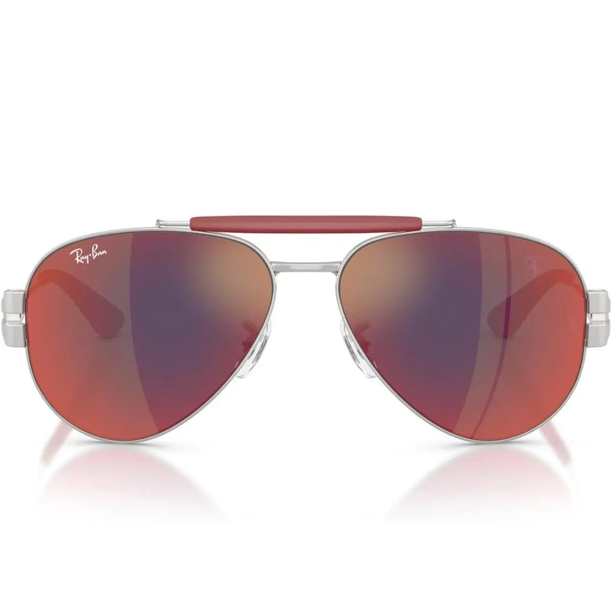 Ray-ban Unisex Rb3762m Scuderia Ferrari Collection Round Sunglasses