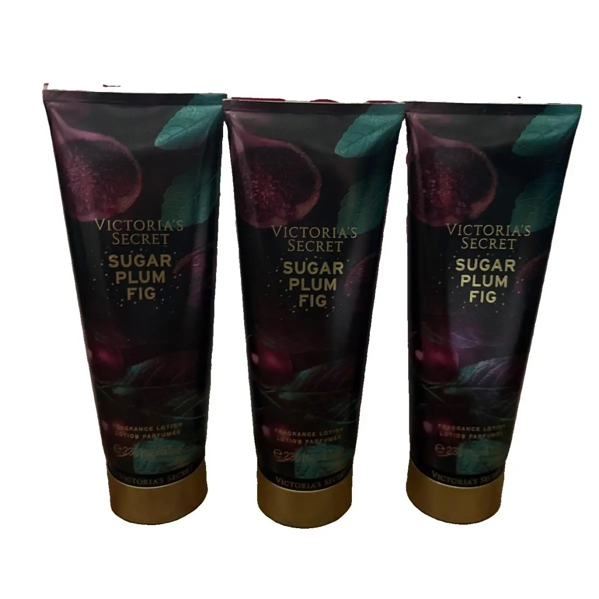 3 Victoria’s Secret Sugar Plum Fig Fragrance Body Lotion 8 fl Oz-each-new