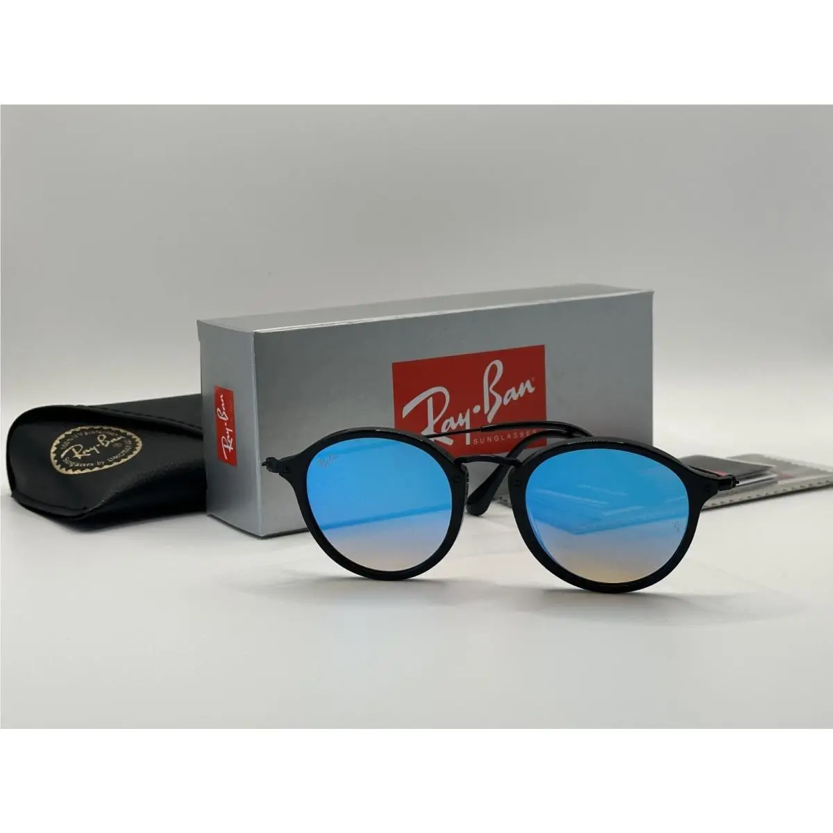 Ray-ban Sunglasses RB2447 901/40 Round Blue Flash 49-21 145 3N