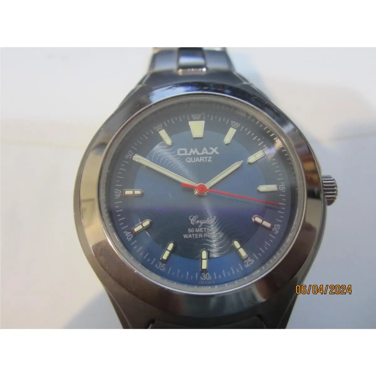 Swatch Men`s Qmax Watch Quartz S/ S Stainless Blue
