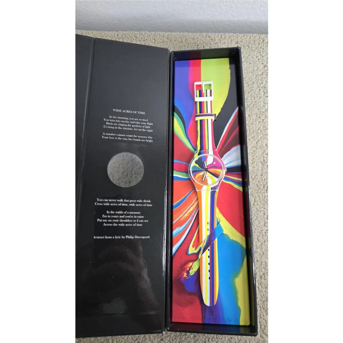 Swatch SUOZ269S Wide Acres Of Time Multicolor Numbered 766 Of 1966 Watch Limited