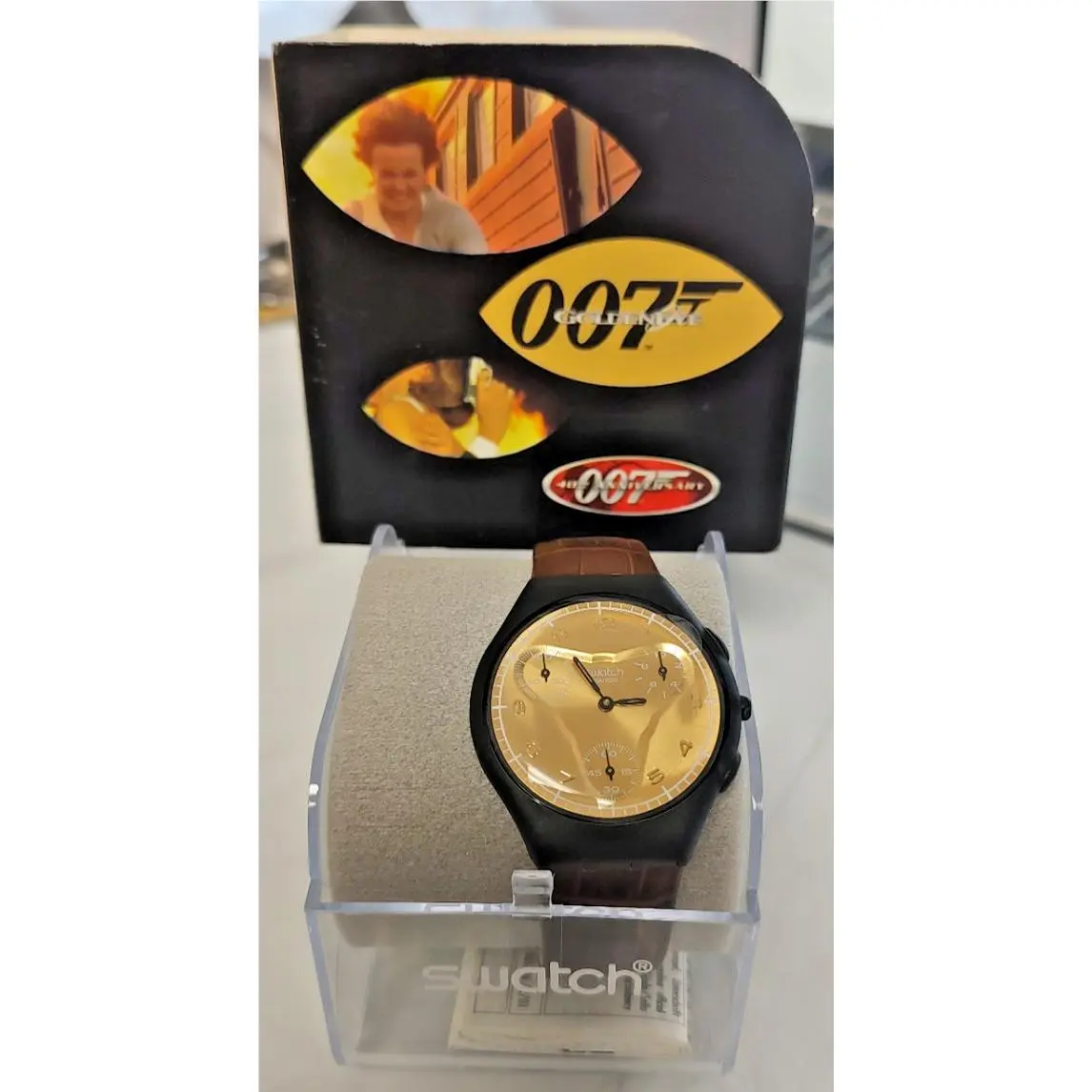 Swatch James Bond 007 SUYB102 Goldeneye Skin Chrono 40th Anniversary
