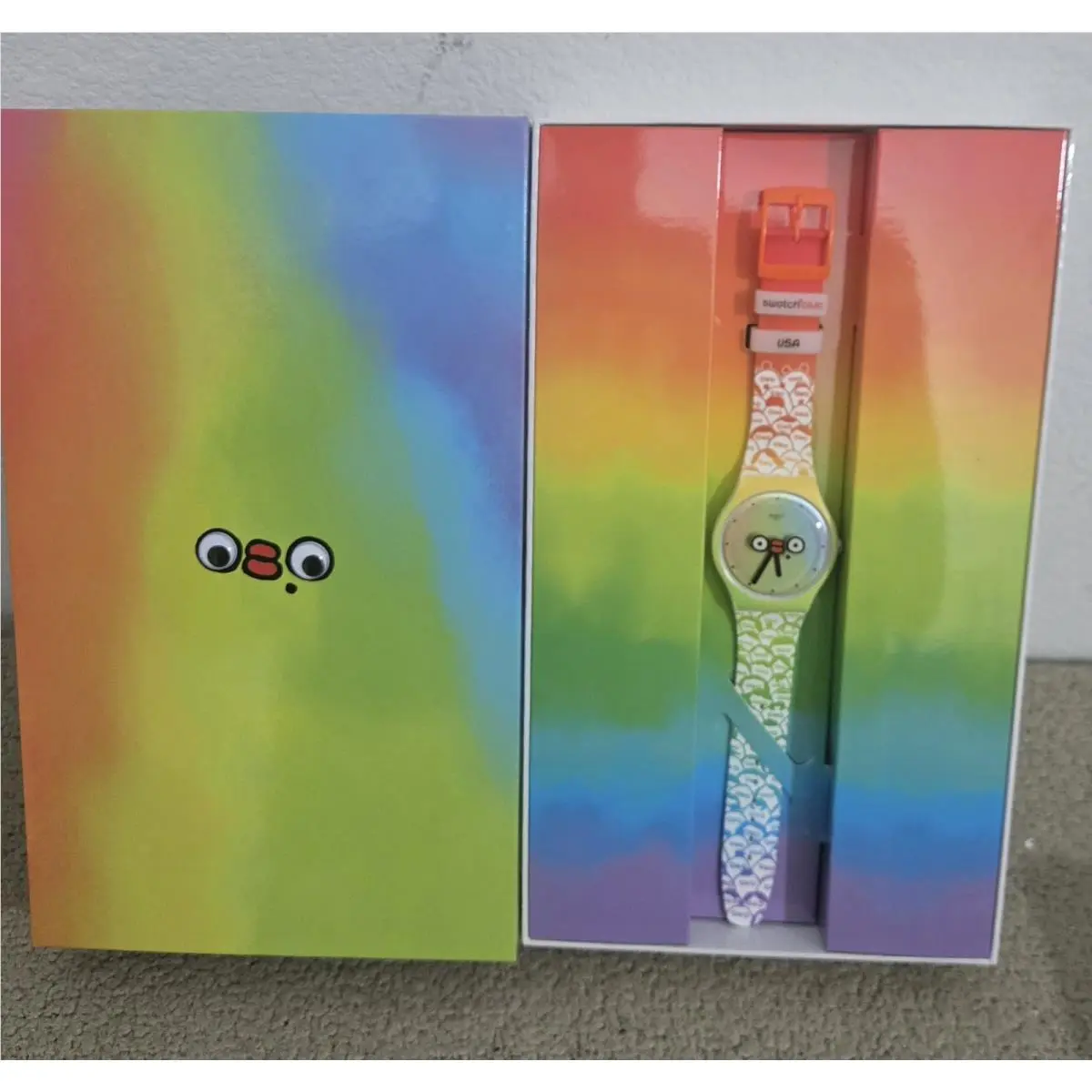 Swatch Club Limited Edition What’s Yo Face Watch SUOZ300ES 464/819 Usa