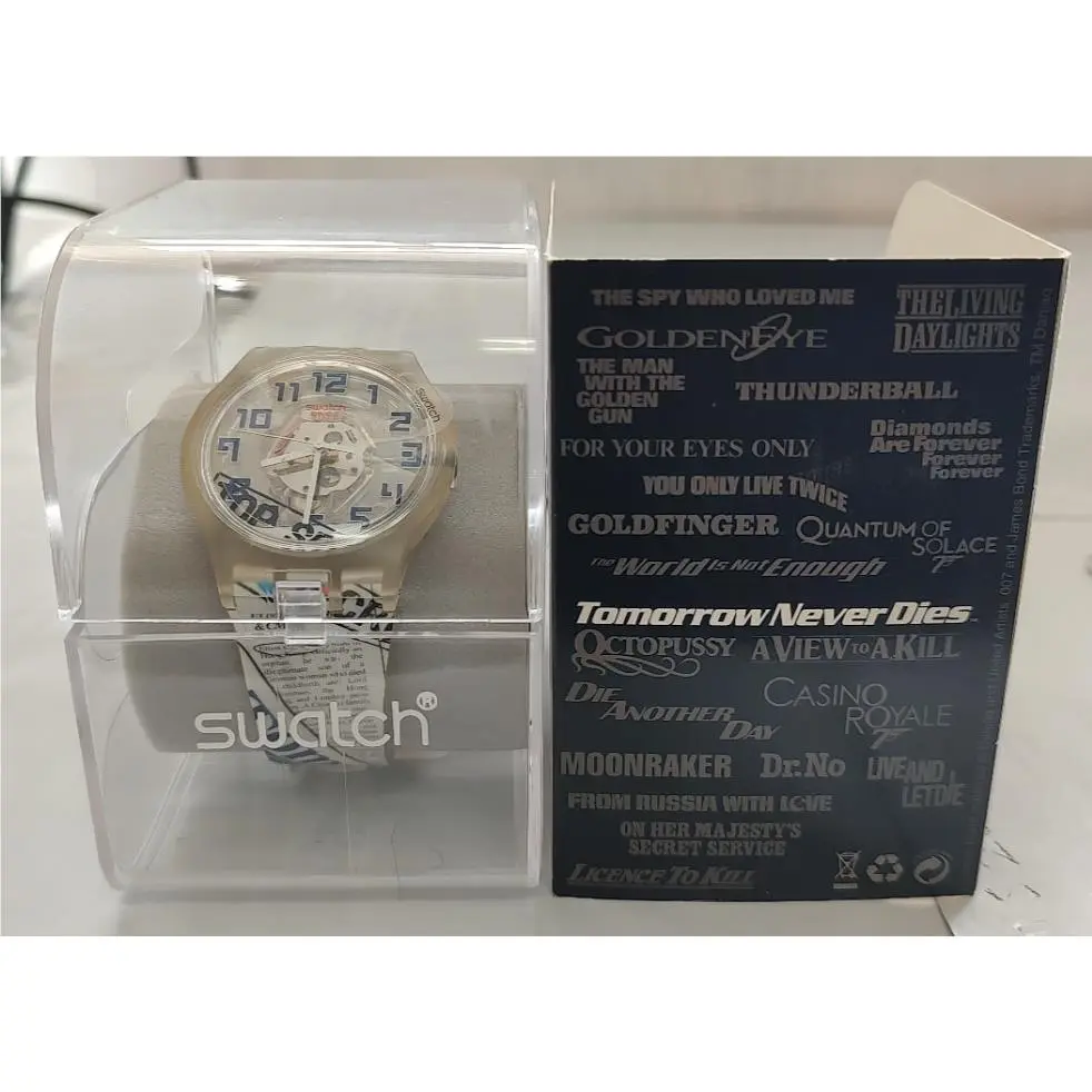 Swatch James Bond 007 SUJK138 Elliot Carver Tomorrow Never Dies Villa