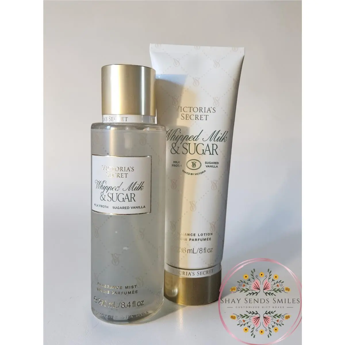 Whipped Milk and Sugar Fine Fragrance Mist and Body Cream By Victorias Secret