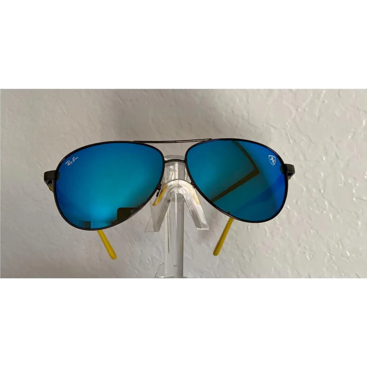 Ray-ban RB8313M Scuderia Ferrari Coll Black Yellow Blue Mirror