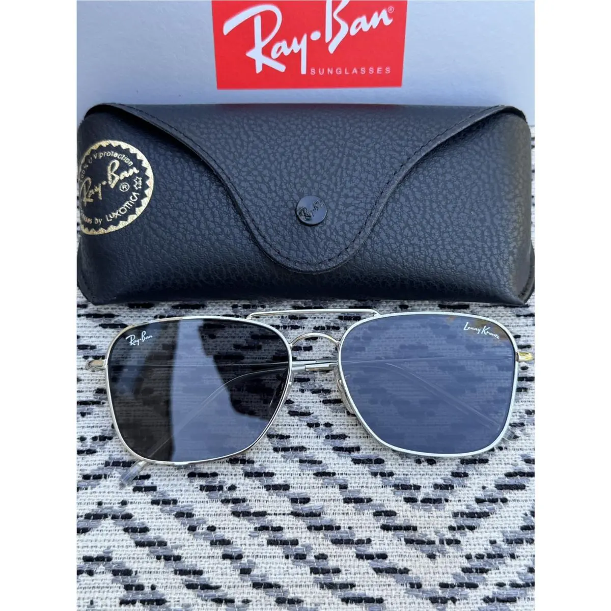 Ray-ban RBR0102S Caravan Reverse - Silver / Black Arista Sunglasses