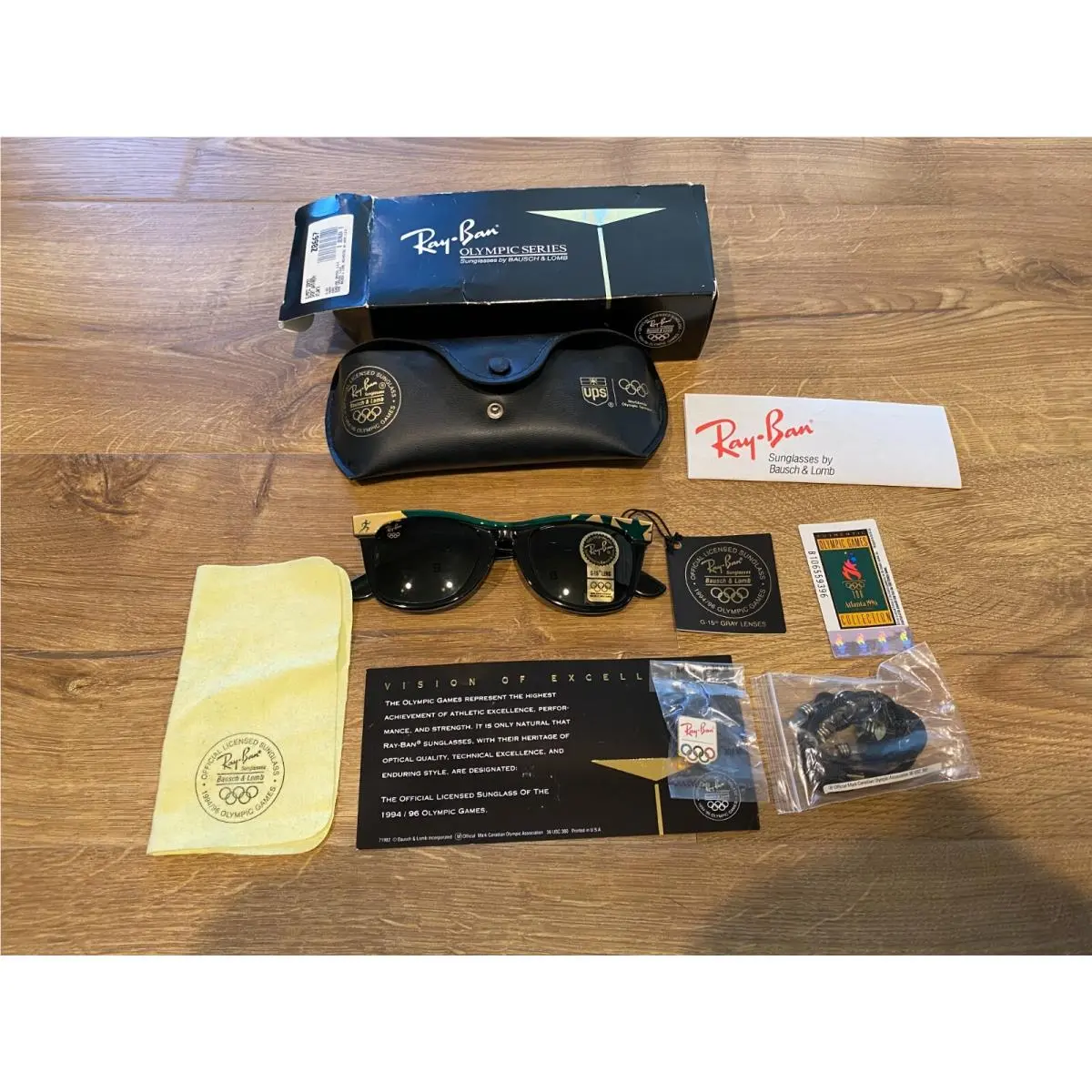 Ray Ban Z0667 Olympic Series Sport Wayfarer Limited Sunglasses 1996 Atlanta by Ray-Ban