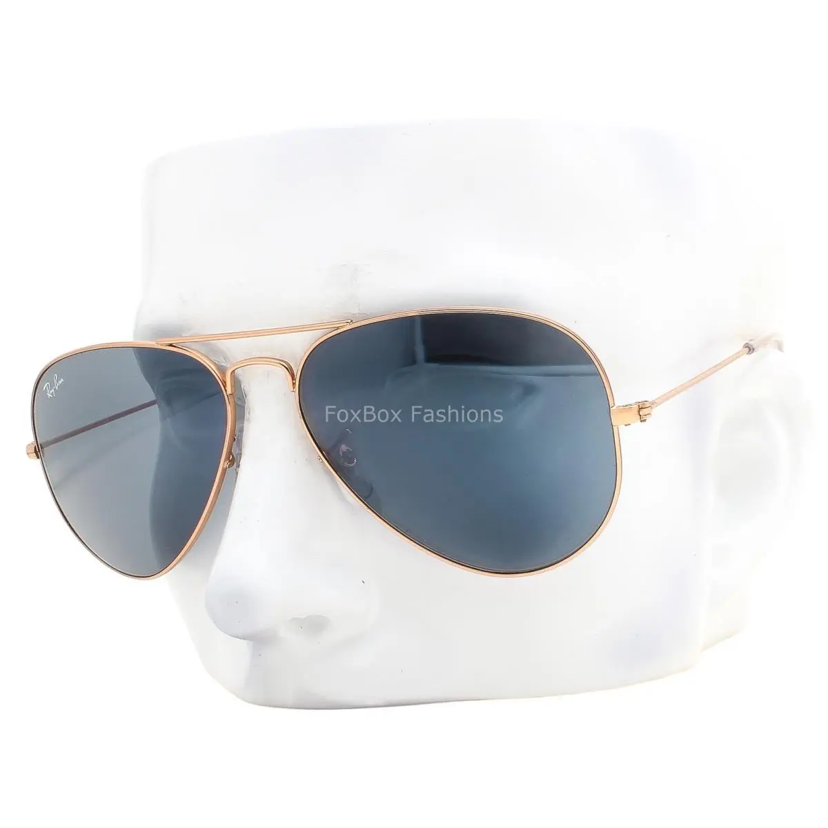 Ray-ban Aviator Sunglasses RB 3025 9202/R5 Rose Gold Blue Glass 58mm with Case