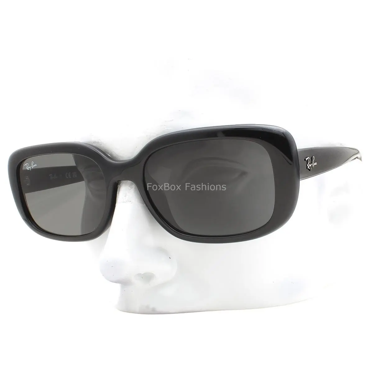 Ray-ban Sunglasses RB 4421D 6677/87 Polished Black Gray Tinted with Case