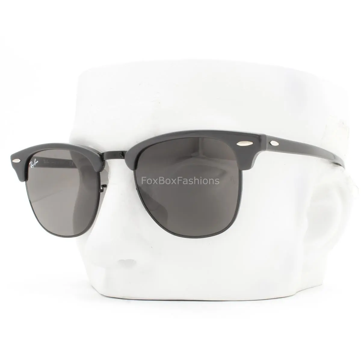 Ray-ban Clubmaster Sunglasses RB3016 1367/B1 Polished Gray 51mm with Case