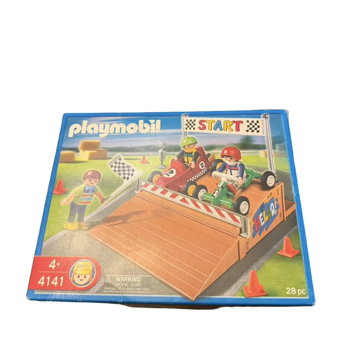 Playmobil Go-kart Race Track Set 2007 4141 Racing