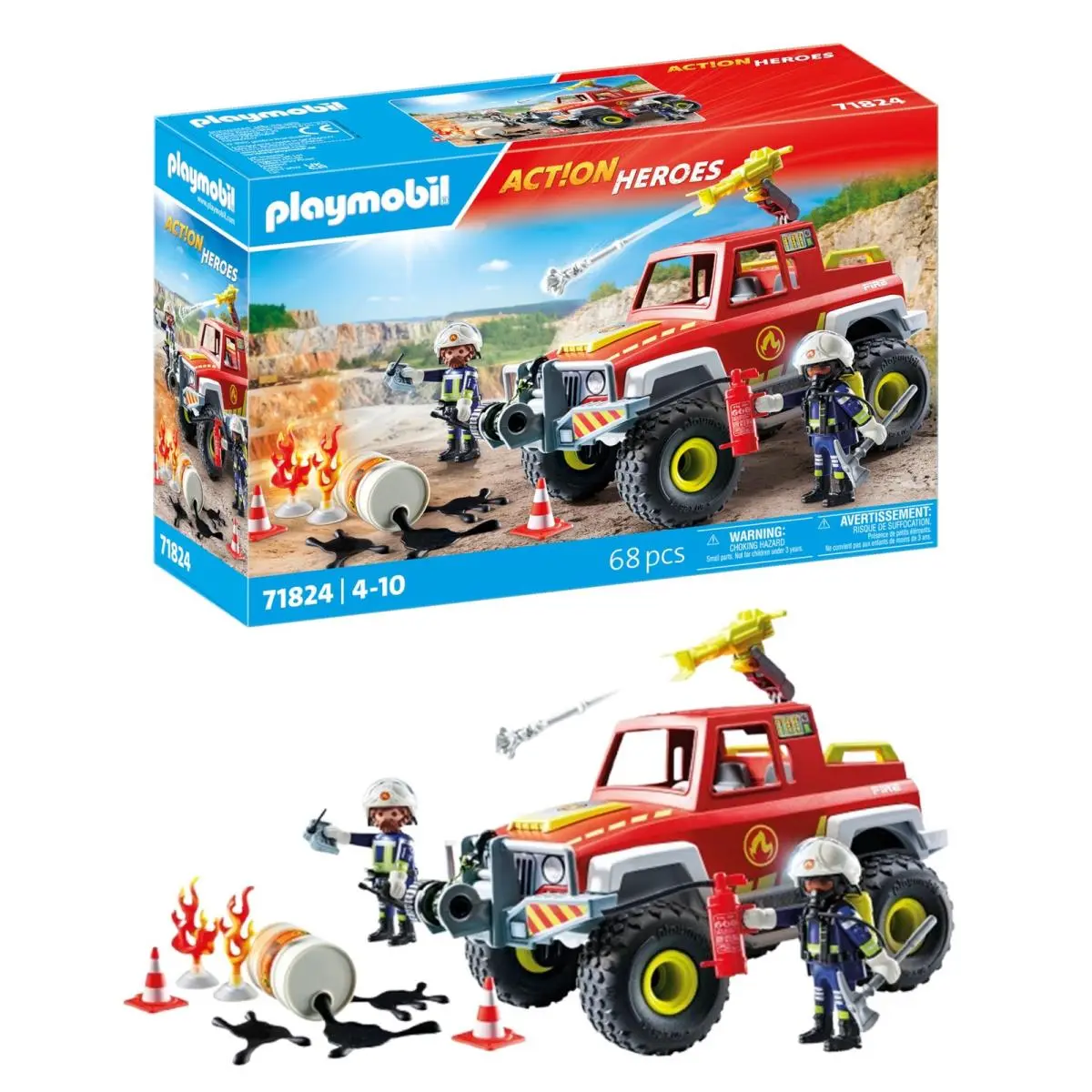 Playmobil Action Heroes Brandweertruck Brandweerauto Speelgoedauto Spe