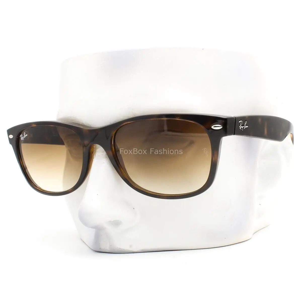 Ray-ban Wayfarer Sunglasses RB 2132 710/51 Shiny Brown Havana 52mm W/case