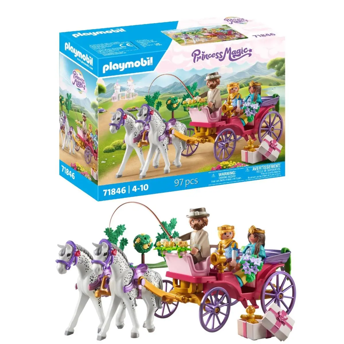 Playmobil Princess Magic Koninklijke Koetsrit Met Prinses en Prins Prinses
