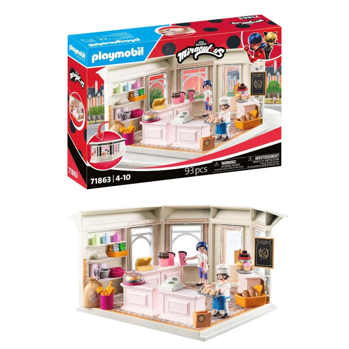 Playmobil Miraculous 71863 Franse Bakkerij Speelgoed Vanaf 4 Jaar Cadeau Voor
