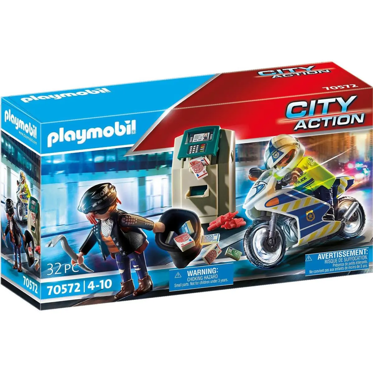 Playmobil 70572 City Action Police Bank Robber Chase Fun Imaginative Role-play