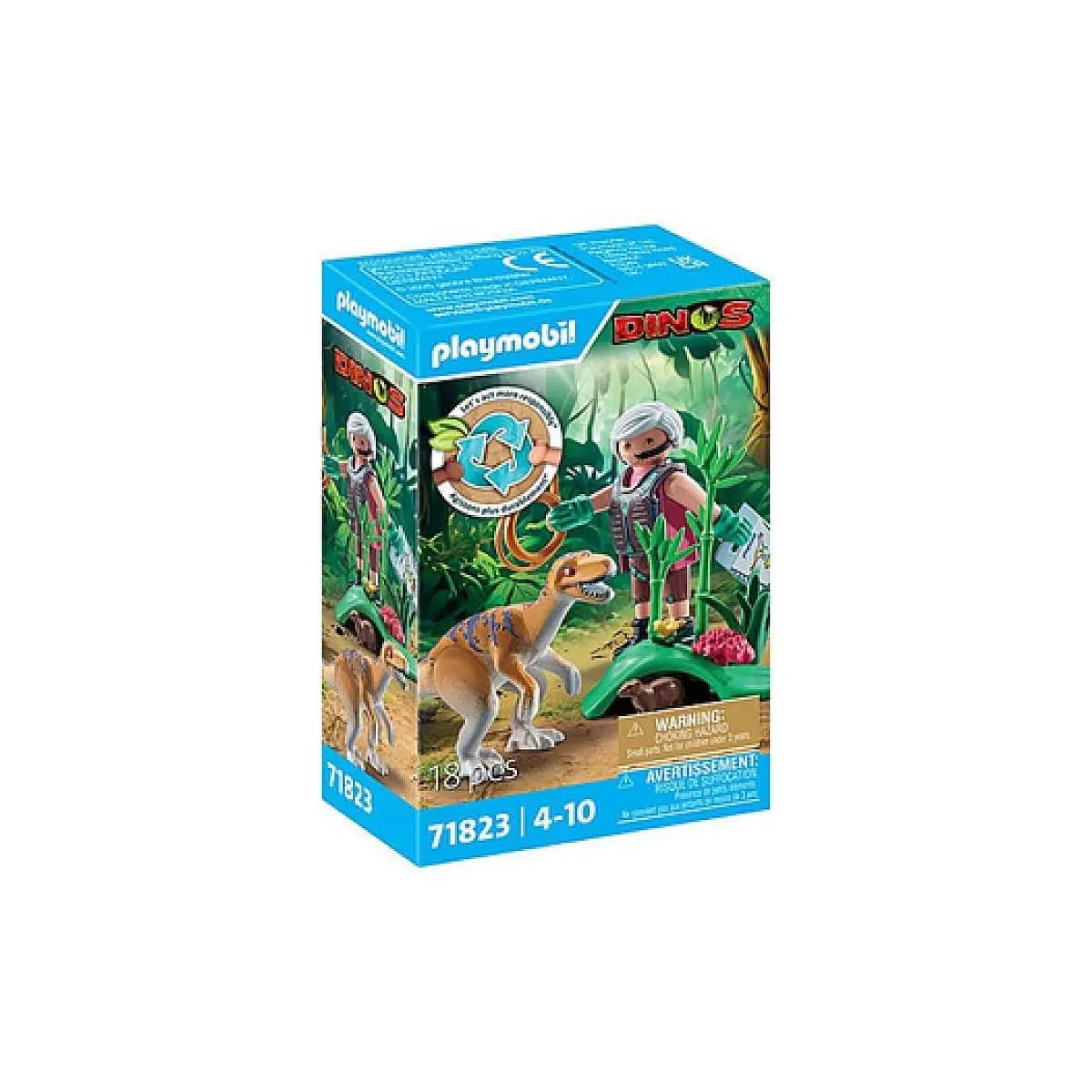 Playmobil Velociraptor – Dinosaur Figure with Accessories Dino Adventure Playse