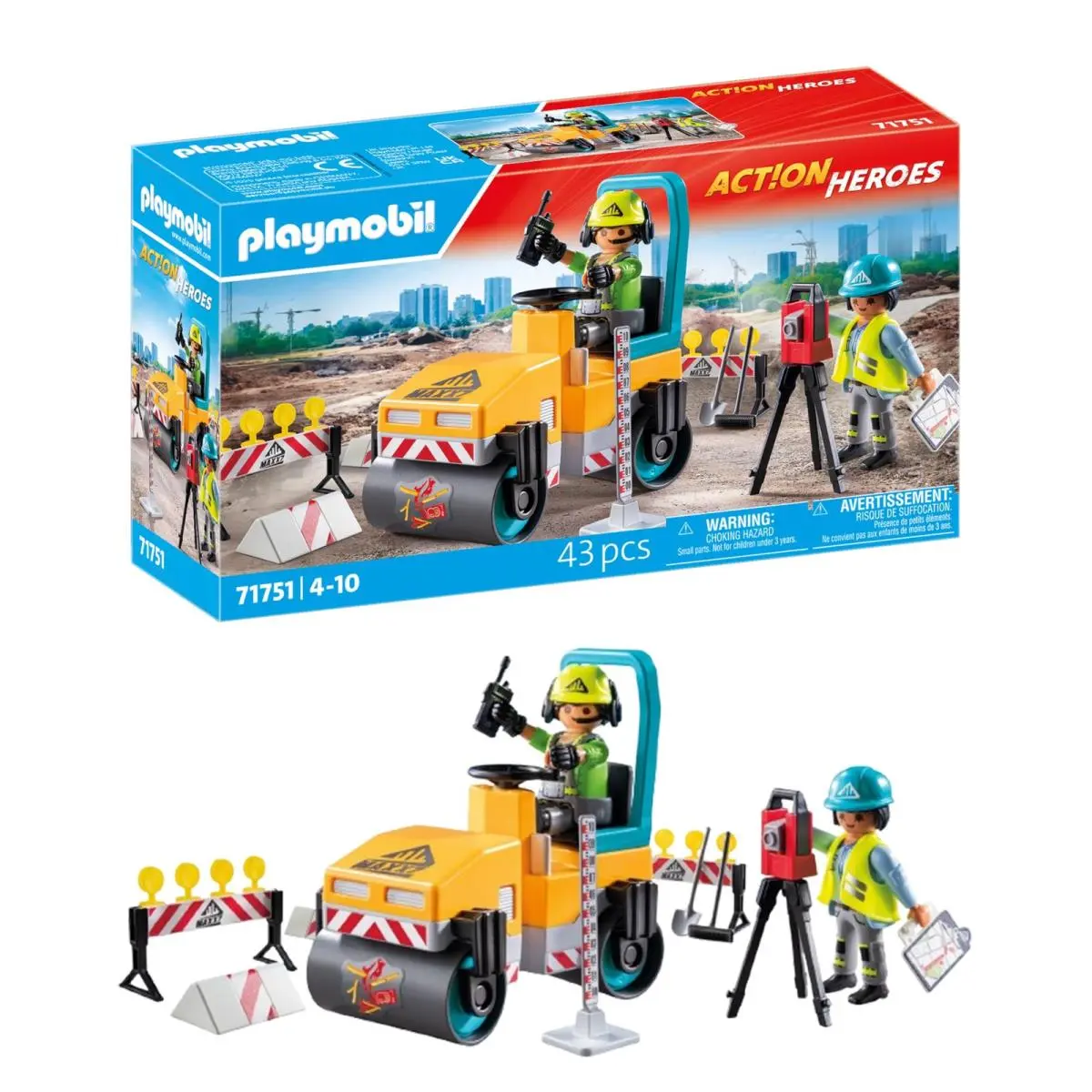 Playmobil Action Heroes Straatwerk Speelgoed Voor Kinderen Bouwset Spe