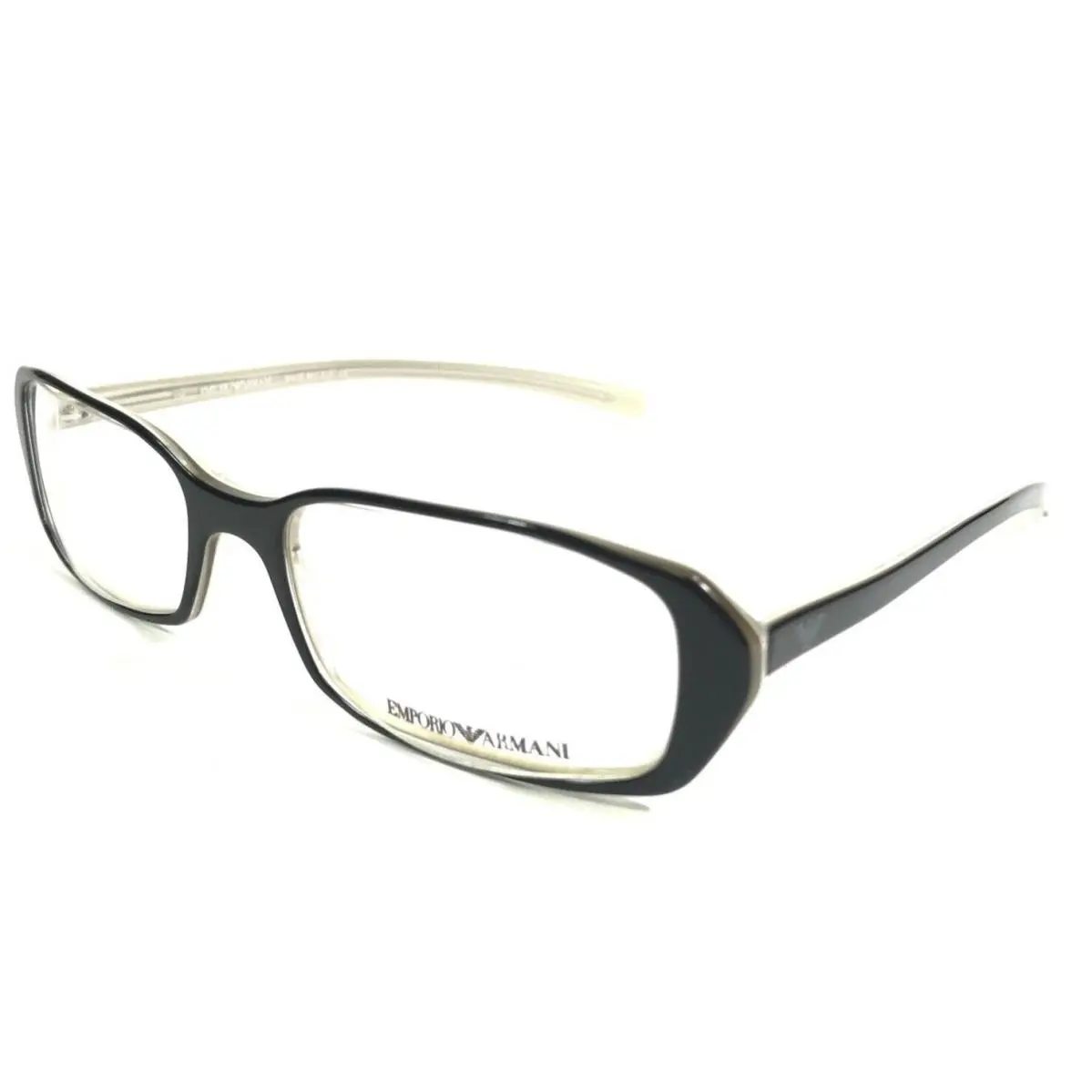 Emporio Armani Eyeglasses Frames EA9020/N 6F0 Ivory Black Rectangular 49-16-135