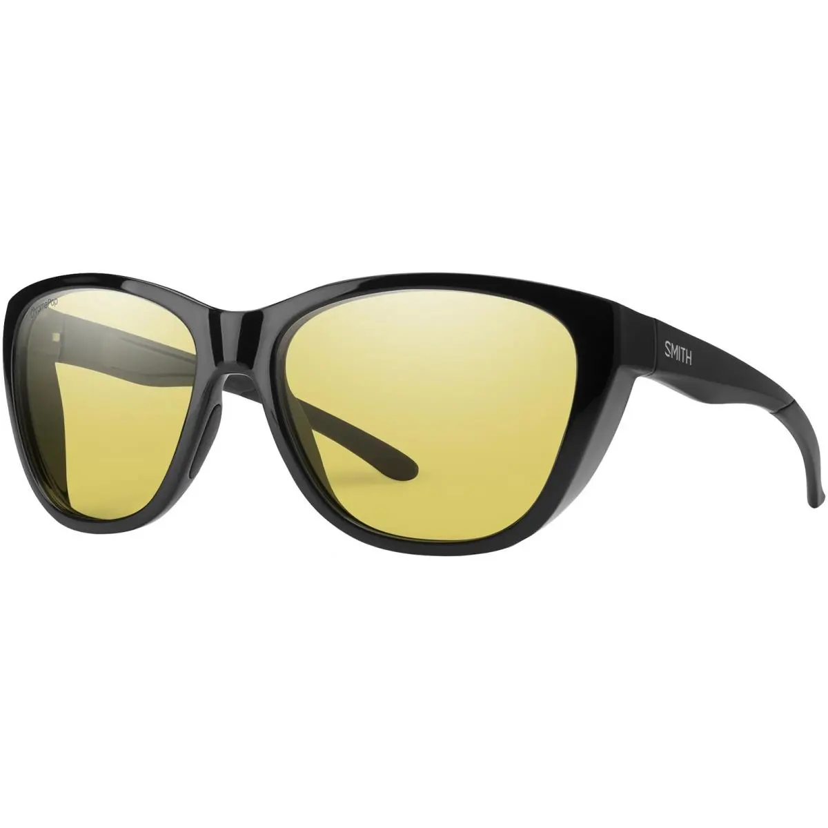 Shoal Polarized Women`s Chromapop Cat-eye Sunglasses - 205885 Black/Low Light Yellow (80758L5) by Smith Optics